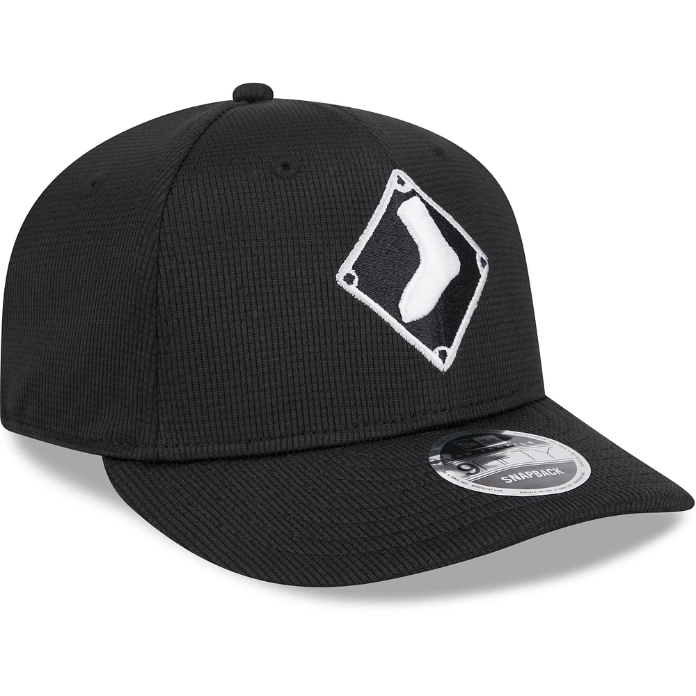 Men's New Era  Black Chicago White Sox 2025 Batting Practice Low Profile 9FIFTY Snapback Hat