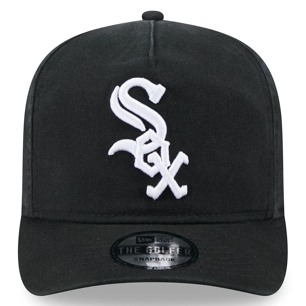 Men's New Era  Black Chicago White Sox 2025 Jackie Robinson Day Golfer Adjustable Hat