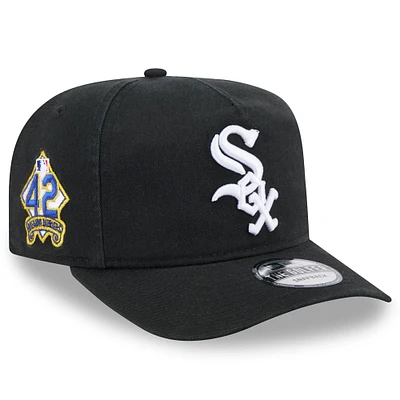 Men's New Era  Black Chicago White Sox 2025 Jackie Robinson Day Golfer Adjustable Hat