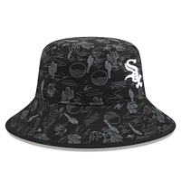 Men's New Era  Black Chicago White Sox 2025 Spring Training All Over Print Bucket Hat