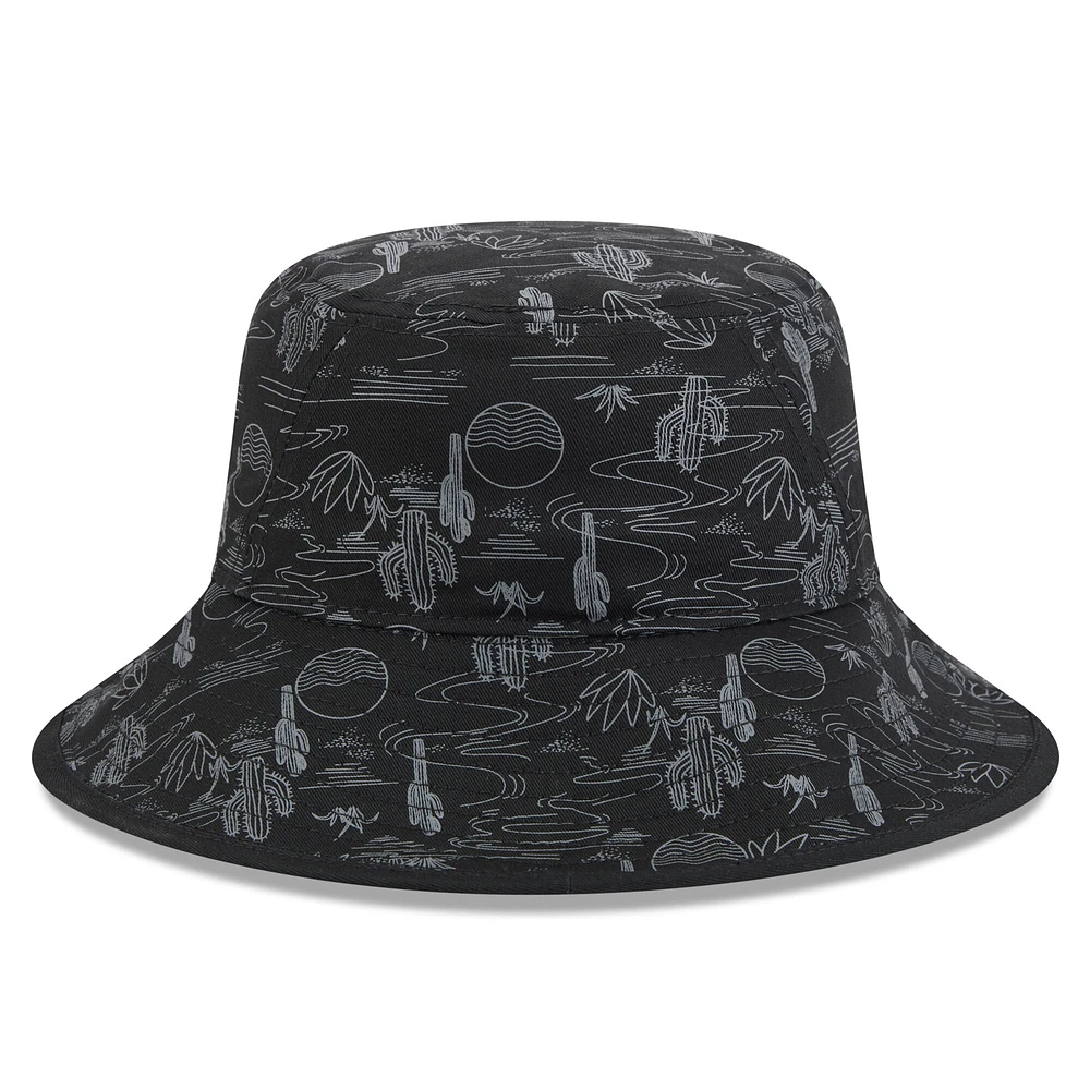 Men's New Era  Black Chicago White Sox 2025 Spring Training All Over Print Bucket Hat