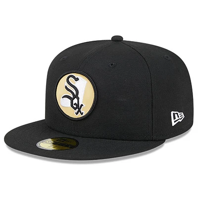 Men's New Era Black Chicago White Sox 59FIFTY Day Team Pop Fitted Hat