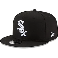 Casquette Snapback 9FIFTY Black & White Chicago White Sox New Era pour homme