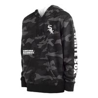 Men's New Era Black Chicago White Sox Camo Pullover Hoodie