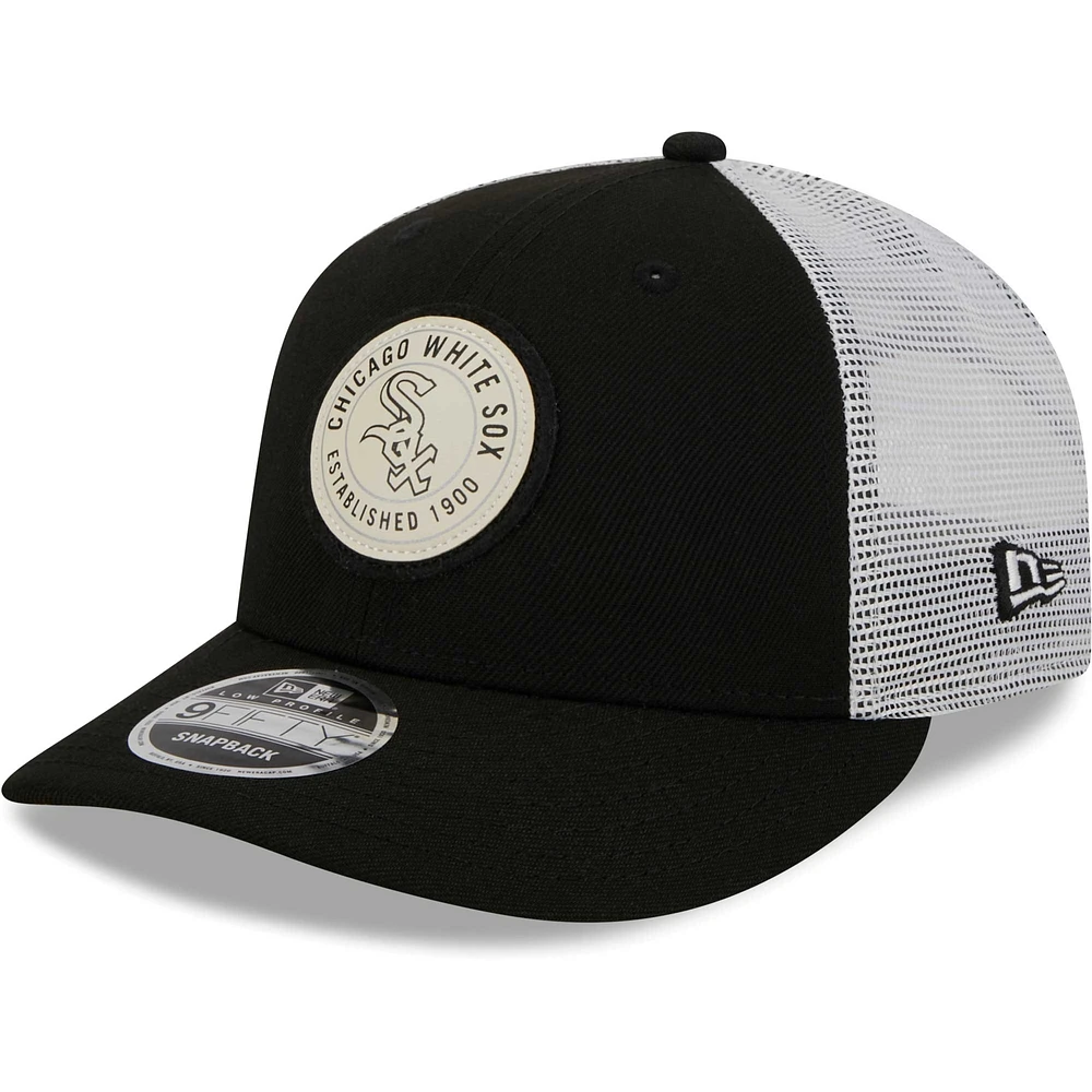 New Era Chicago White Sox Circle Trucker Low Profile 9FIFTY Snapback Casquette pour homme