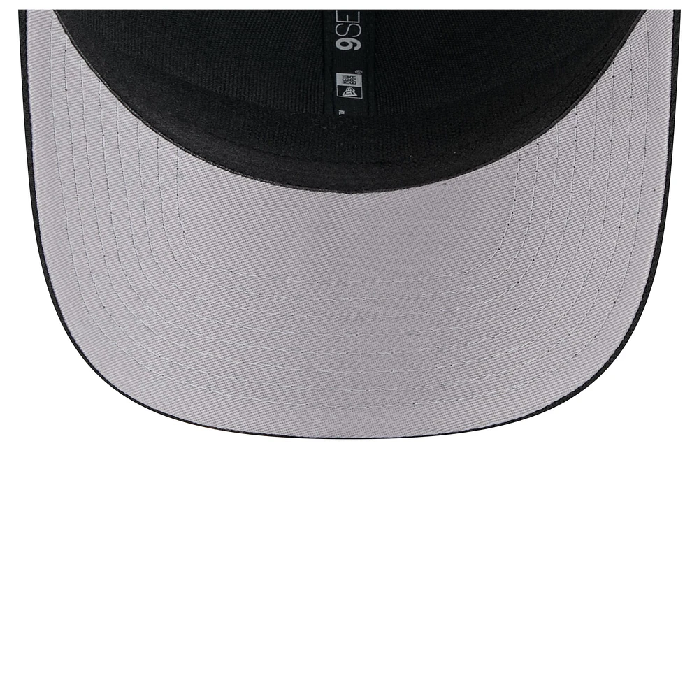 Men's New Era Black Chicago White Sox Flag 9SEVENTY Stretch-Snap Hat