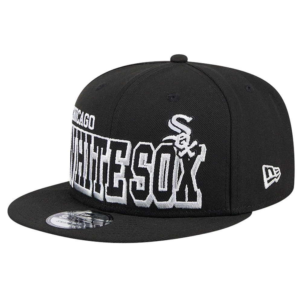 Casquette Snapback 9FIFTY Game Day Bold New Era des Chicago White Sox pour hommes, noire