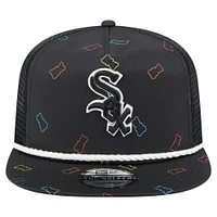 Men's New Era  Black Chicago White Sox Gummy Golfer Trucker Snapback Hat