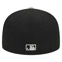 Men's New Era Black Chicago White Sox Metallic Camo 59FIFTY Fitted Hat