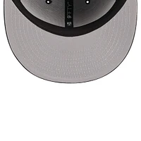 Casquette Snapback 9FIFTY noire avec logo métallique des Chicago White Sox New Era pour hommes