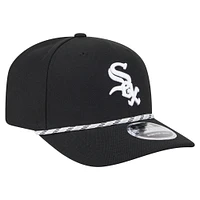 Men's New Era Black Chicago White Sox Multi-Rope 9SEVENTY Stretch-Snap Hat