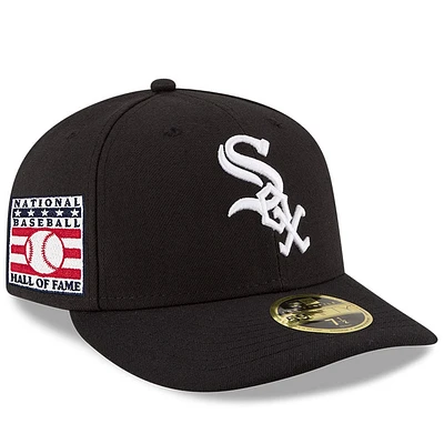 Men's New Era Black Chicago White Sox National Baseball Hall of Fame Low Profile 59FIFTY Fitted Hat