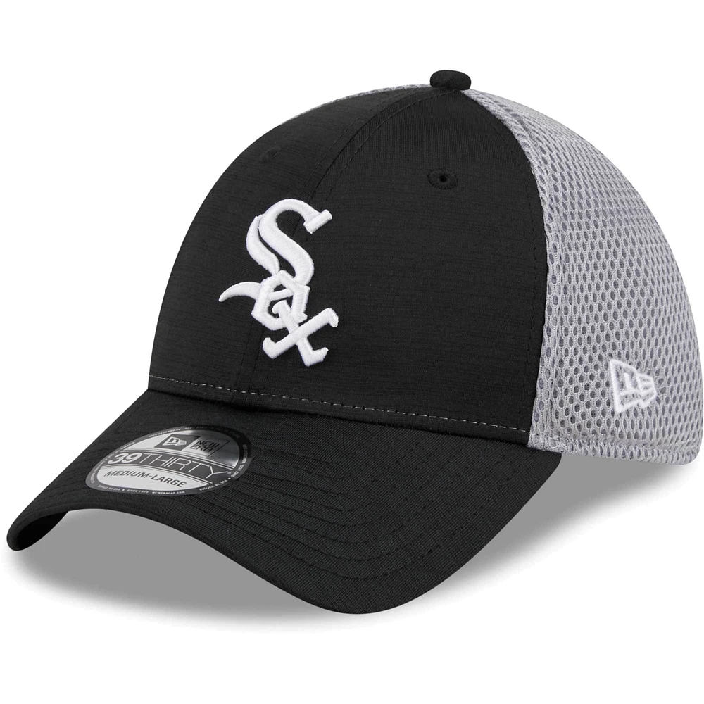 Casquette Flex Neo 39THIRTY Chicago White Sox New Era pour hommes, noire