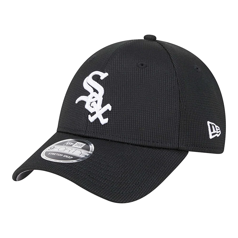 Casquette ajustable Pivot 9FORTY Chicago White Sox noire New Era pour homme