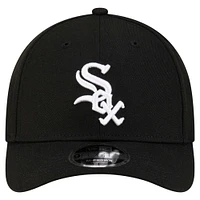 Men's New Era  Black Chicago White Sox Player Replica 9FORTY Adjustable Hat