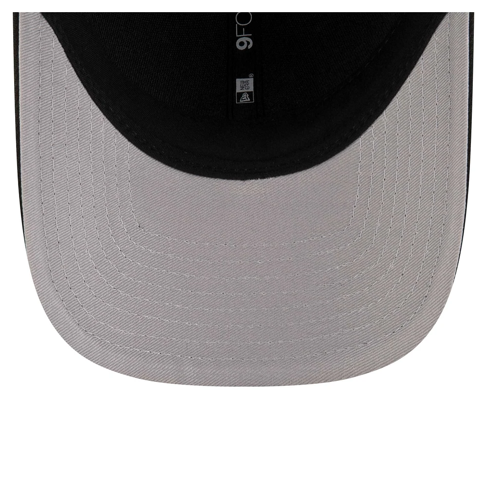 Men's New Era  Black Chicago White Sox Player Replica 9FORTY Adjustable Hat