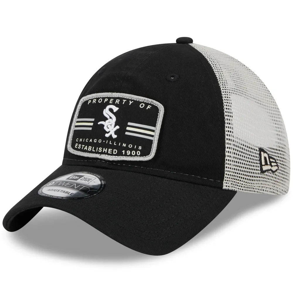 Casquette Snapback 9TWENTY Property Trucker 9TWENTY pour homme des Chicago White Sox New Era, noire