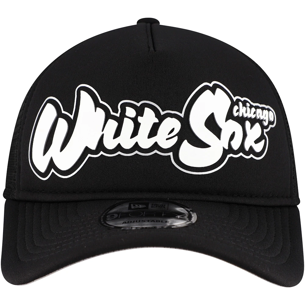 Casquette ajustable 9FORTY rétro A-Frame Chicago White Sox New Era pour homme