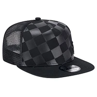 Men's New Era Black Chicago White Sox Score Check 9FIFTY A-Frame Trucker Snapback Hat