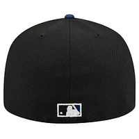 Casquette ajustée 59FIFTY Chicago White Sox Shadow Stitch noire New Era pour homme