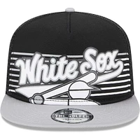 Men's New Era Black Chicago White Sox Speed Golfer Trucker Snapback Hat