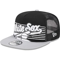 Casquette snapback de camionneur Speed ​​Golfer New Era pour hommes, noire, Chicago White Sox