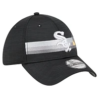 Men's New Era Black Chicago White Sox Spring Training  Digi 39THIRTY Flex Hat