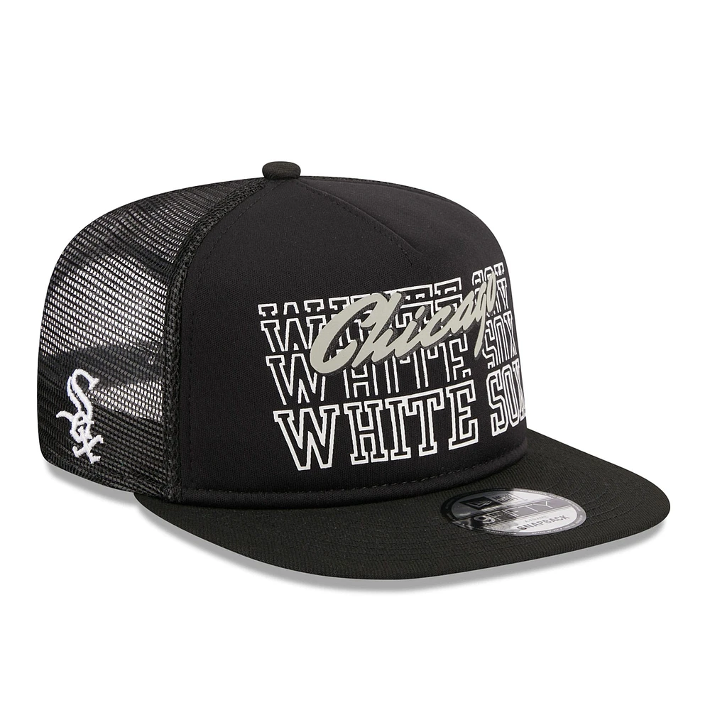 Casquette Snapback 9FIFTY Snapback Chicago White Sox Street Team A-Frame Trucker New Era pour hommes