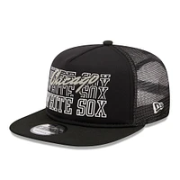 Casquette Snapback 9FIFTY Snapback Chicago White Sox Street Team A-Frame Trucker New Era pour hommes