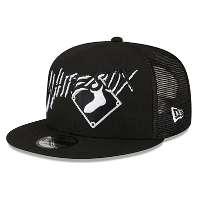 Casquette New Era Chicago White Sox Street Trucker 9FIFTY Snapback pour homme