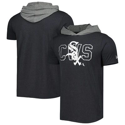 T-shirt à capuche noir Chicago White Sox Team New Era pour homme