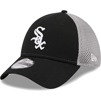 Men's New Era Black Chicago White Sox Team Neo 39THIRTY Flex Hat