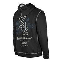 Chandail à capuchon fendu de l'équipe Chicago White Sox New Era pour homme, noir