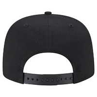 Men's New Era Black Chicago White Sox Team Text Golfer Snapback Hat