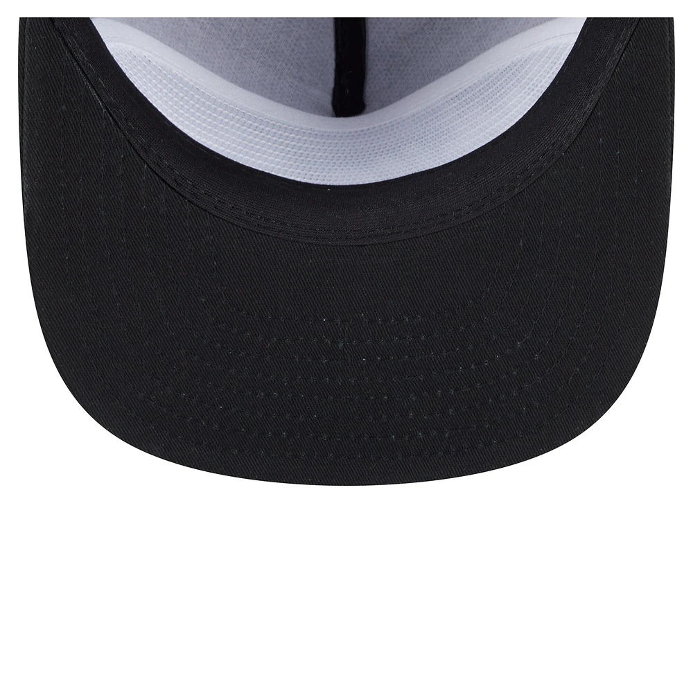 Men's New Era Black Chicago White Sox Team Text Golfer Snapback Hat
