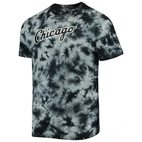 T-shirt à motif tie-dye noir Chicago White Sox Team New Era pour homme