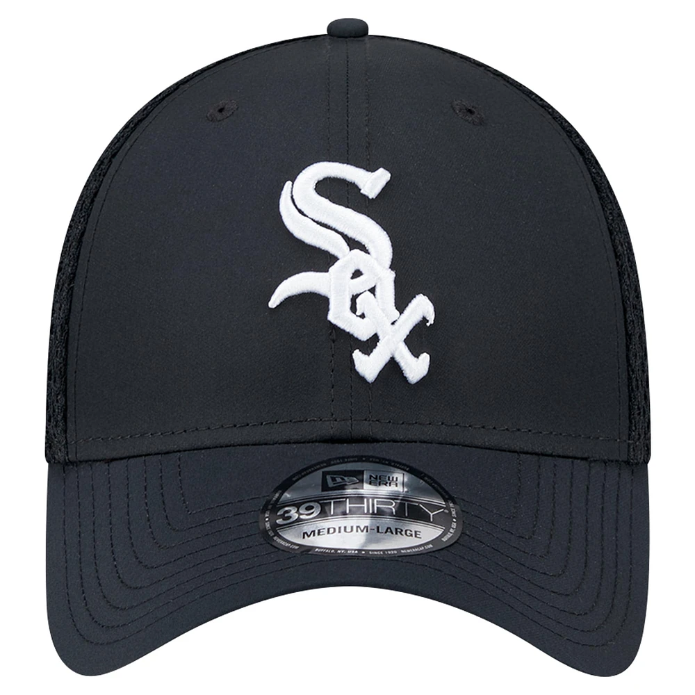 Casquette flexible 39THIRTY Team Tone des Chicago White Sox New Era pour hommes, noire