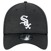 Casquette flexible Tech 39THIRTY Chicago White Sox New Era pour hommes, noire