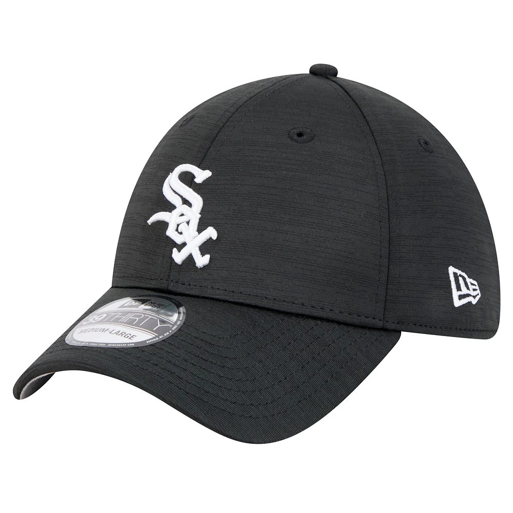 Casquette flexible Tech 39THIRTY Chicago White Sox New Era pour hommes, noire