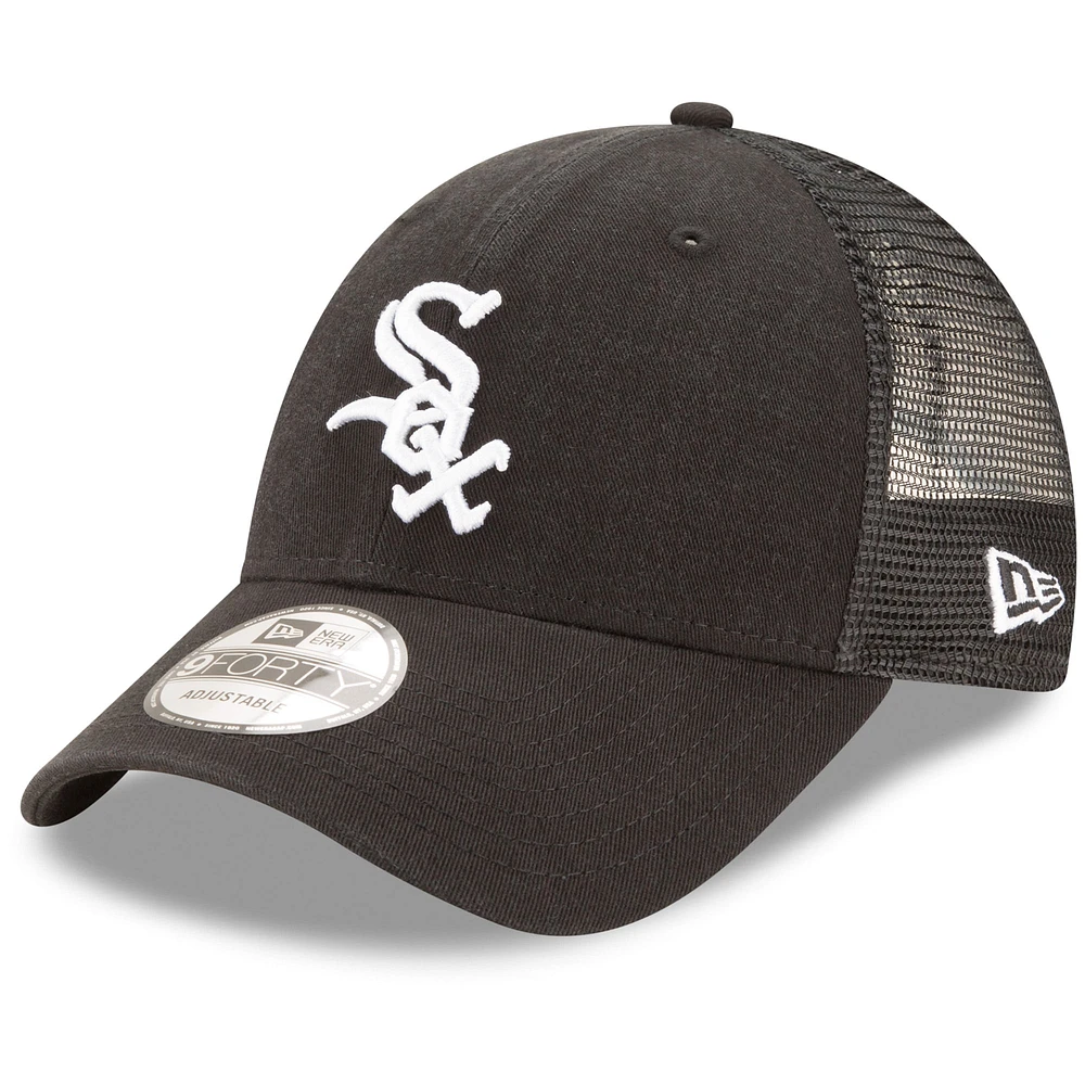 New Era Chicago White Sox Trucker 9FORTY Snapback Casquette réglable pour homme