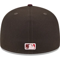 Casquette ajustée 59FIFTY Chicago White Sox Chocolate Strawberry New Era pour homme, marron/marron