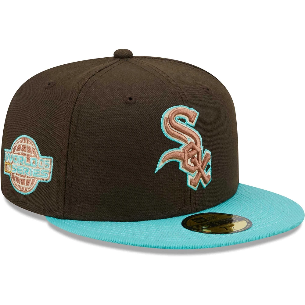 Men's New Era Brown/Mint Chicago White Sox  Walnut Mint 59FIFTY Fitted Hat