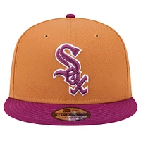 Men's New Era Brown/Purple Chicago White Sox Color Pack Two-Tone 9FIFTY Snapback Hat