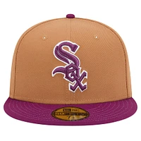 Men's New Era Brown/Purple Chicago White Sox Two-Tone Color Pack 59FIFTY Fitted Hat