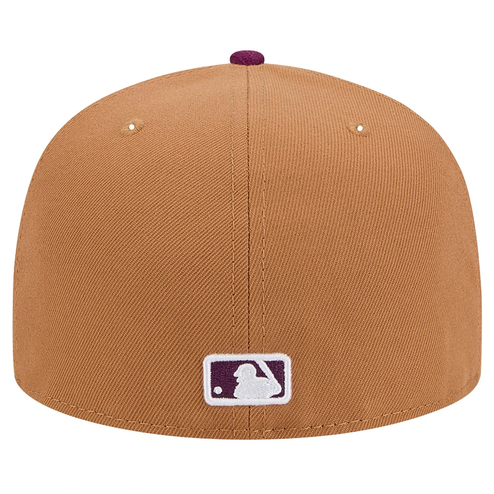 Men's New Era Brown/Purple Chicago White Sox Two-Tone Color Pack 59FIFTY Fitted Hat