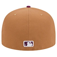 Men's New Era Brown/Purple Chicago White Sox Two-Tone Color Pack 59FIFTY Fitted Hat