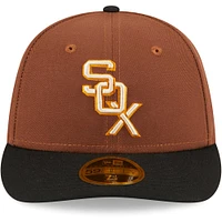 Casquette ajustée 59FIFTY New Era pour hommes des Chicago White Sox Tiramisu Low Profile marron