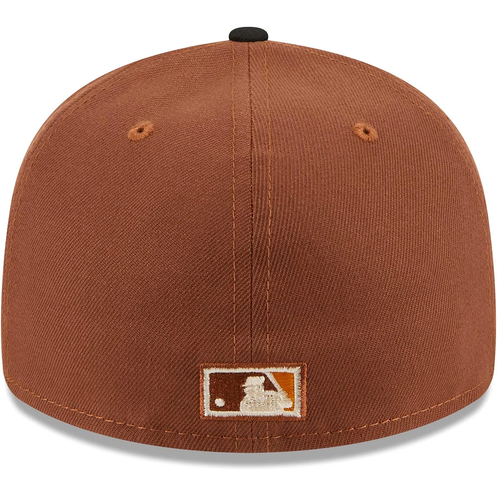 Casquette ajustée 59FIFTY New Era pour hommes des Chicago White Sox Tiramisu Low Profile marron