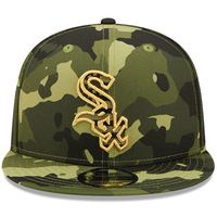 Men's New Era Camo Chicago White Sox 2022 Armed Forces Day 9FIFTY Snapback Adjustable Hat