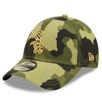 Men's New Era Camo Chicago White Sox 2022 Armed Forces Day 9FORTY Snapback Adjustable Hat